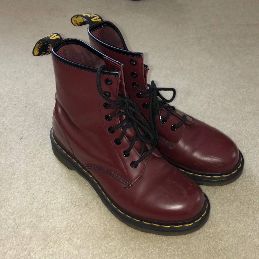 Burgundy Dr. Martens